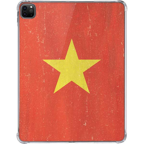 Vietnam Flag Distressed iPad Pro 11in (2024) Clear Case